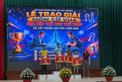 TRƯỜNG TIỂU HỌC CÁT THÀNH GẶT HÁI NHIỀU THÀNH TÍCH TẠI ĐẠI HỘI THỂ DỤC THỂ THAO XÃ CÁT THÀNH