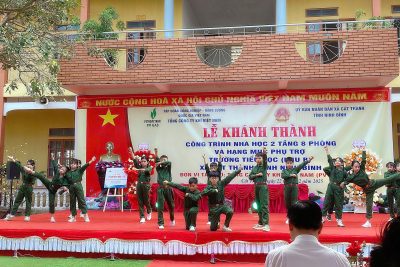 Lễ khánh thành và đưa vào sử dụng công trình “Nhà 2 tầng, 8 phòng học (khu B) Trường Tiểu học Cát Thành”